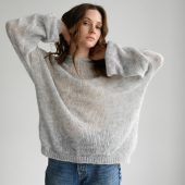 Black Mohair Cowl Neck Sweater: Women's Goth Jumper