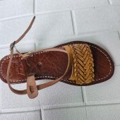 Handmade Moroccan Leather Sandals - Boho Summer Shoes - Ethnic Flat Shoes - Braided Leather Flip Flops - Artisan Beach Sandals -