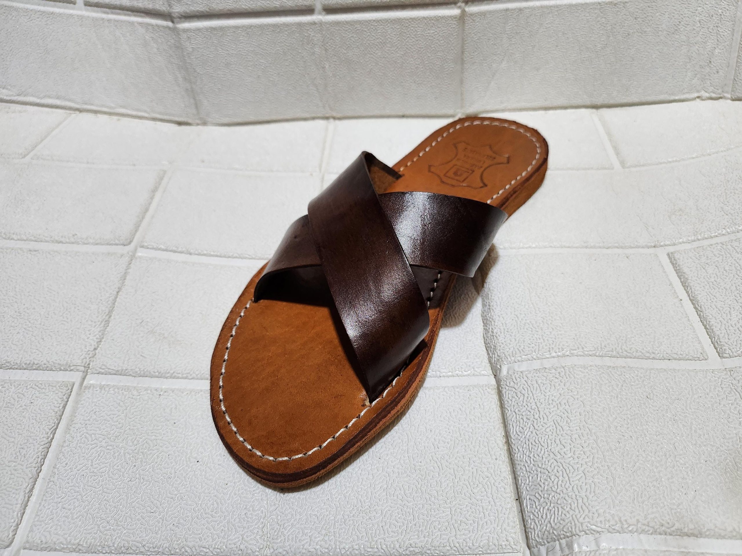 Criss Cross Moroccan Sandals For Women – Handmade Leather Flats, Minimalist Summer Shoes, Open Toe Artisanal Footwear, Boho Moroccan Flats