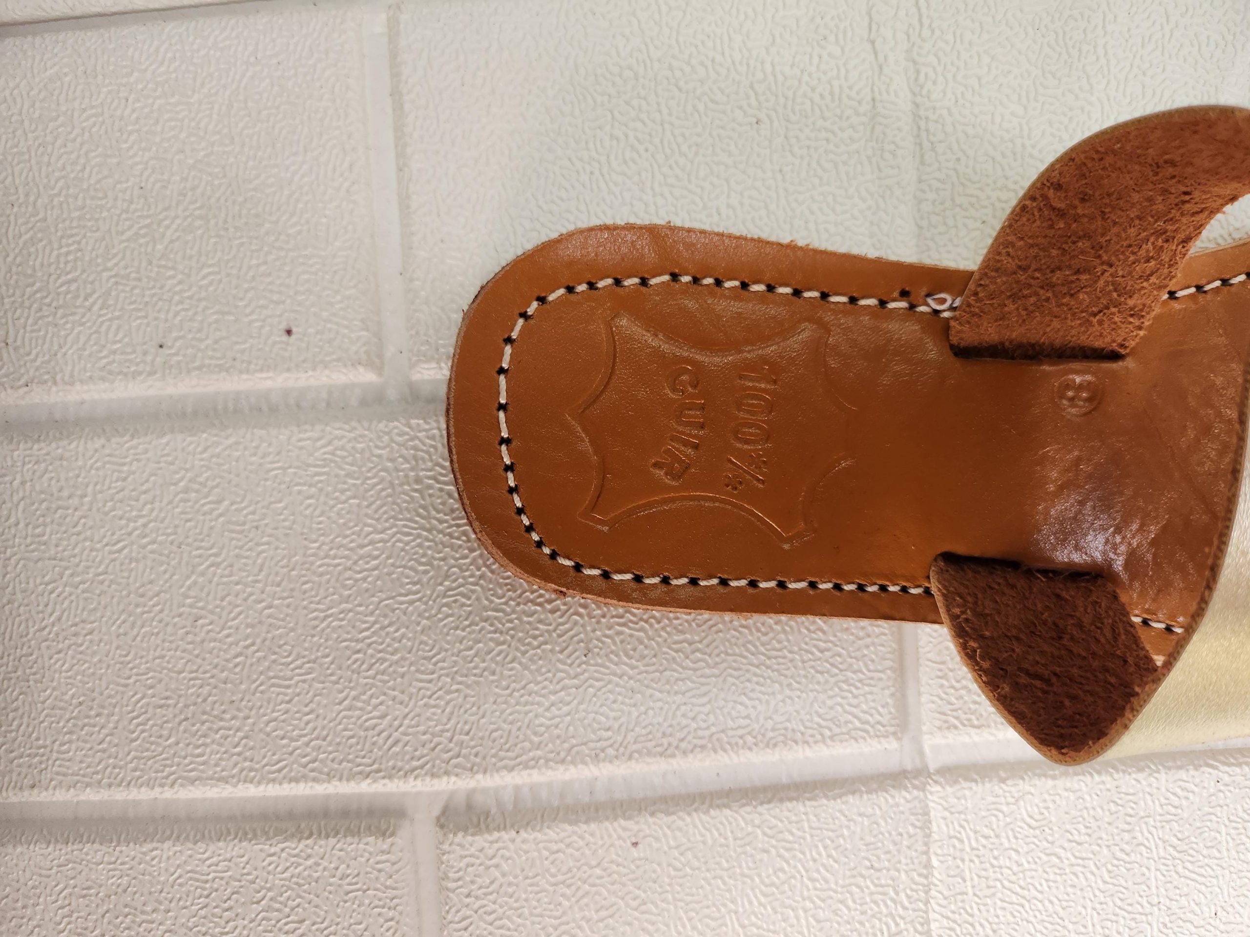 Handmade Moroccan Leather Sandals For Women – Gold Strappy Sandali Donna | Flat Leather Womens Sandals | Ledersandalen Damen |