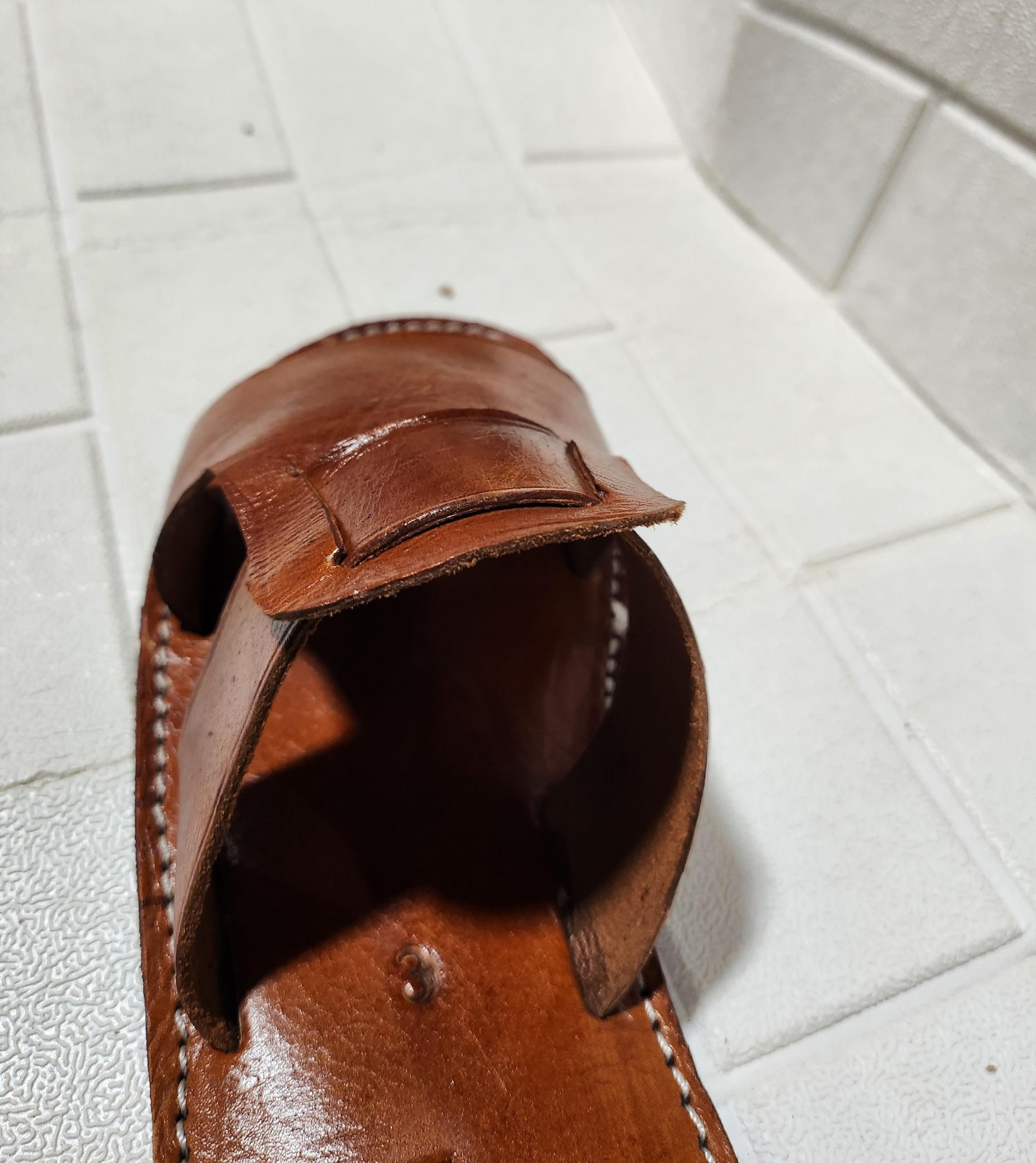 Handmade Moroccan Leather Sandals Men – Brown Artisan Slip On Shoes Gift